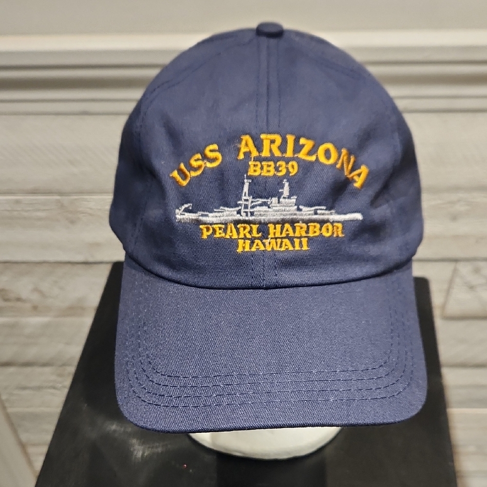 NWT Pacific Historic Parks USS Arizona BB39 Pearl Harbor  Embroidered Hat